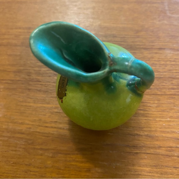 Green Ceramic Mini Pitcher - Picture 3 of 5